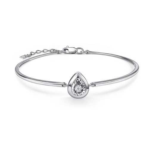 Браслет из белого золота с бриллиантом